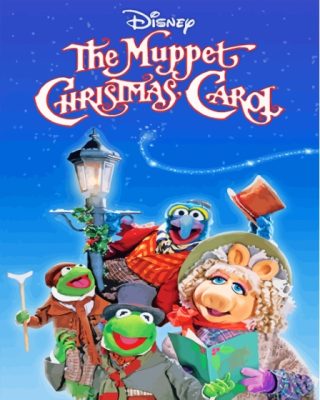 Disney Muppet Christmas Card Paint By Numbers