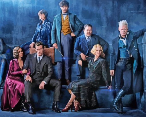 Fantastic Beasts The Secrets Of Dumbledore Characters Paint By Numbers