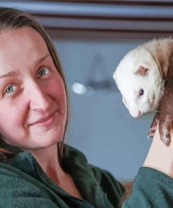 Ferret With Woman Paint By Numbers