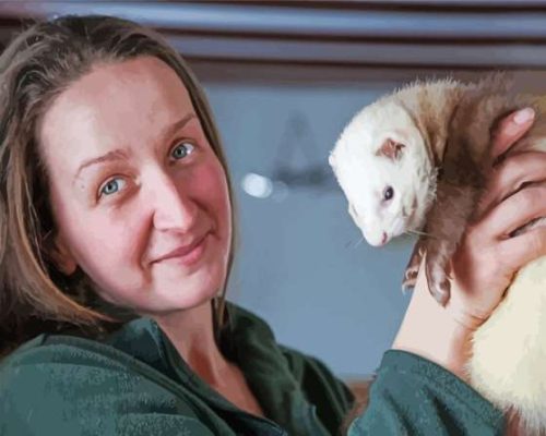 Ferret With Woman Paint By Numbers