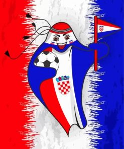 Fifa Mascot Croatia Paint By Numbers