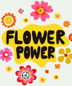 Flower Power Poster Art Paint By Numbers