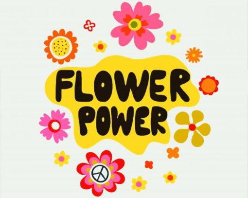 Flower Power Poster Art Paint By Numbers