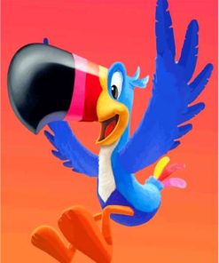 Flying Toucan Sam Paint By Numbers