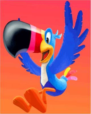 Flying Toucan Sam Paint By Numbers