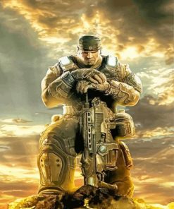 Gears Of War Marcus Fenix Paint By Numbers
