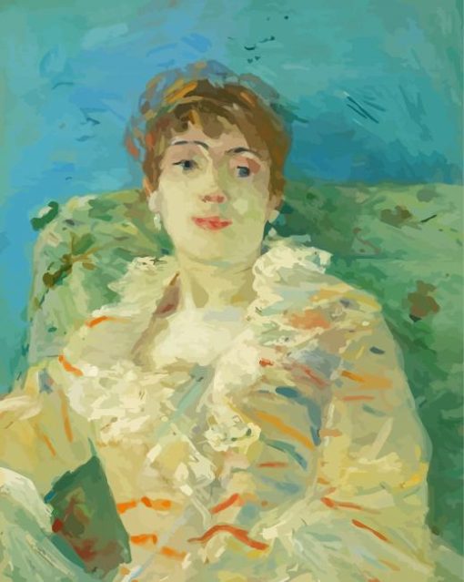 Girl On A Divan By Berthe Morisot Paint By Numbers