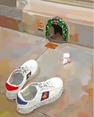 Gucci Shoes Sneakers And Mouse Paint By Numbers