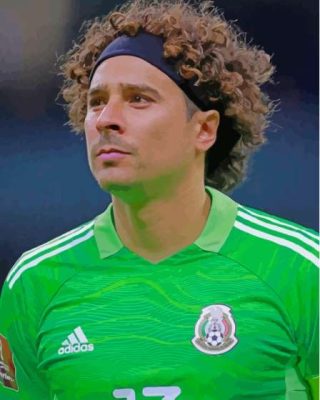 Guillermo Ochoa Footballer Paint By Numbers