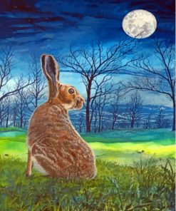Hare Moon Art Paint By Numbers