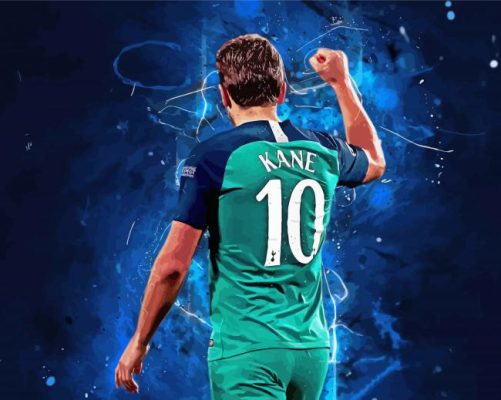 Harry Kane Player Back Art Paint By Numbers