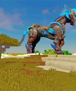 Horse Minecraft Paint By Numbers