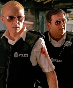 Hot Fuzz Movie Characters Paint By Numbers