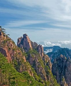 Huangshan Yellow Mountain China Paint By Numbers