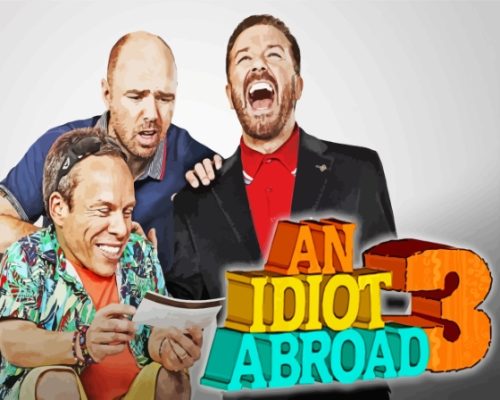 Idiot Abroad Poster Paint By Numbers