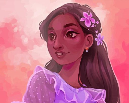 Isabela Madrigal Encanto Animation Character Art Paint By Numbers