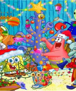 Its A SpongeBob Christmas Animation Paint By Numbers