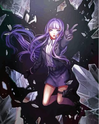 Kyoko Kirigiri Broken Glass Paint By Numbers