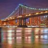 Manhattan Bridge By Night Paint By Numbers