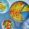 Masala Frittata With Avocado Salsa Paint By Numbers