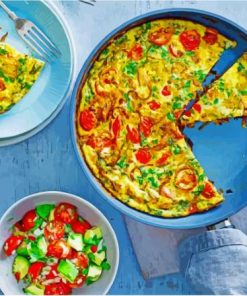 Masala Frittata With Avocado Salsa Paint By Numbers
