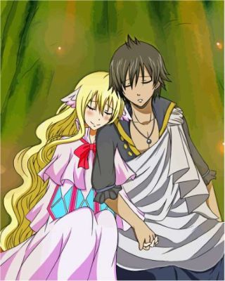 Mavis And Zeref Anime Paint By Numbers