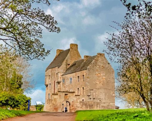 Midhope Castle Scotland Buildings Paint By Numbers