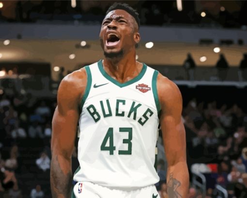 Milwaukee Bucks Basketball Player Paint By Numbers