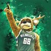 Milwaukee Bucks Mascot Paint By Numbers