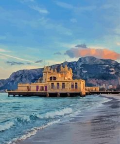 Mondello Beach Italy Paint By Numbers