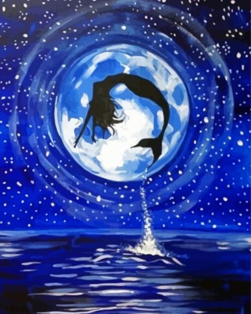 Moonlight Mermaid Paint By Numbers