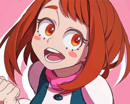 My Hero Academia Ochak Uraraka Paint By Numbers