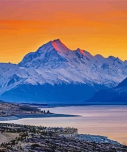 New Zealand Mount Cook Paint By Numbers
