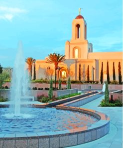Newport Beach California Temple Paint By Numbers