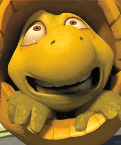 Over The Hedge Turtle Character Paint By Numbers