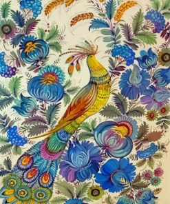 Petrykivka Bird Paint By Numbers
