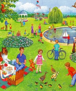 Picnic Summer Park Paint By Numbers