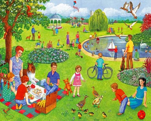 Picnic Summer Park Paint By Numbers