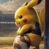 Pokemon Pikachu Playing Football Paint By Numbers