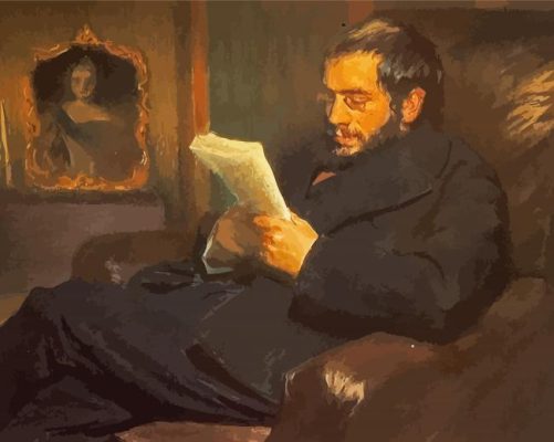 Portrait Of Alexandre Benois By Leon Bakst Paint By Numbers