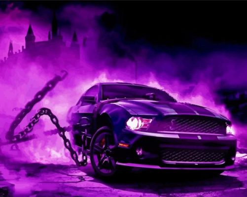 Purple Car Paint By Numbers