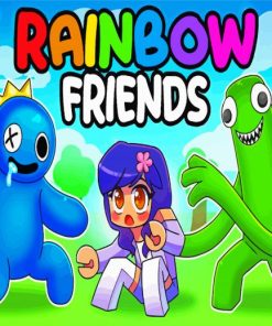 Rainbow Friends Cartoon Paint By Numbers