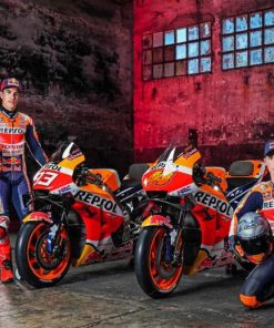 Repsol Honda Motorcycle Racing Team Paint By Numbers