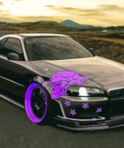Skyline Car Paint By Numbers