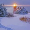 Snow In Lubec Maine Paint By Numbers