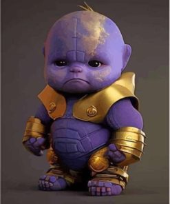 Thanos Baby Marvel Paint By Numbers