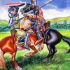 The Jousting Knights Paint By Numbers