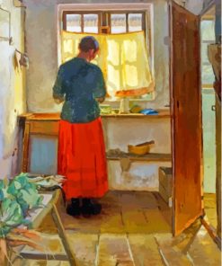 The Maid In The Kitchen Anna Ancher Paint By Numbers