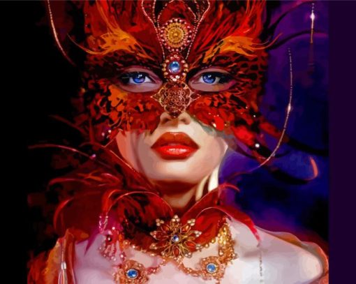 The Masquerade Lady Paint By Numbers