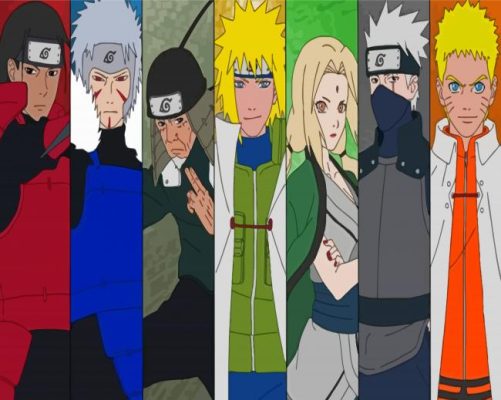 The Seven Hokages Paint By Numbers